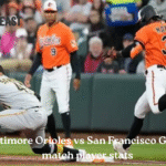 Baltimore orioles vs san francisco giants match player stats