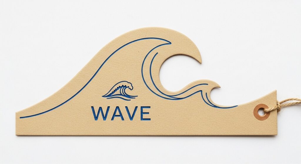 Unique Wave Tags For Retail Branding Unique Wave Tags