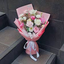 Flower Bouquet Paper with Logo for Brand Promotion Flower Bouquet