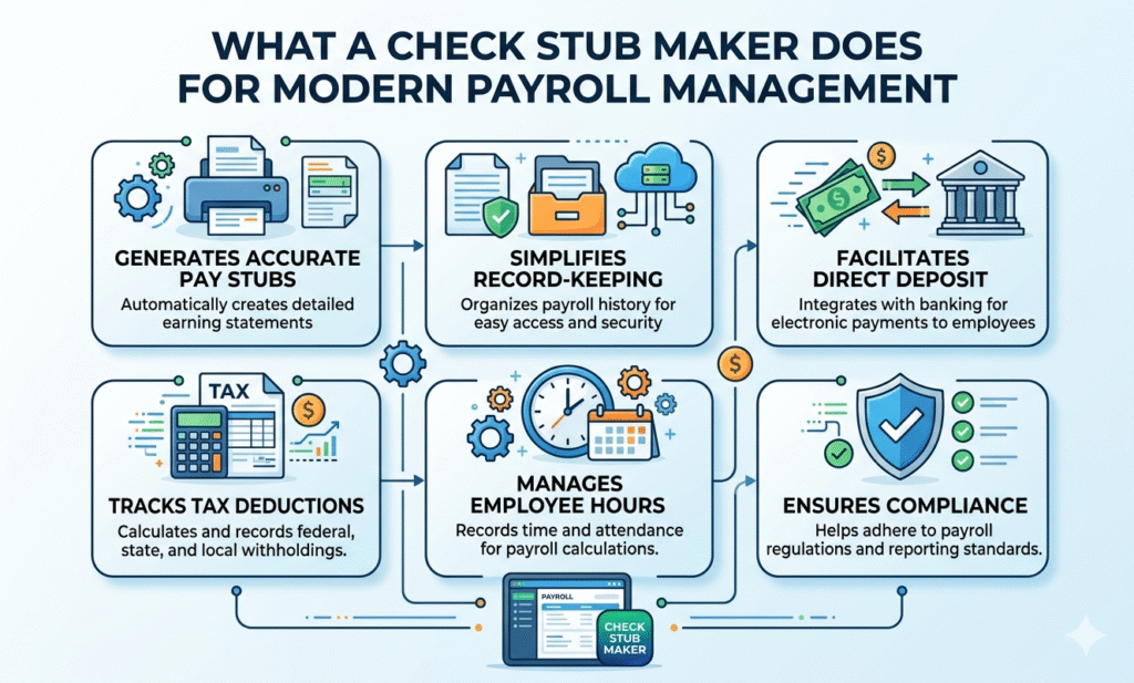 What a Check Stub Maker Does for Modern Payroll Management