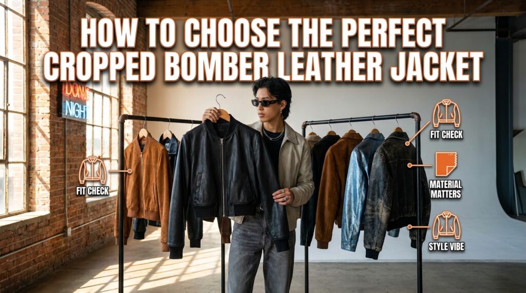 How to Choose the Perfect Cropped Bomber Leather Jacket How to Choose the Perfect Cropped Bomber Leather Jacket