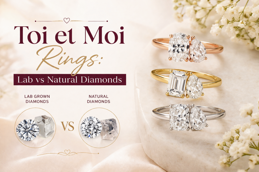 Toi et Moi rings lab vs natural diamonds