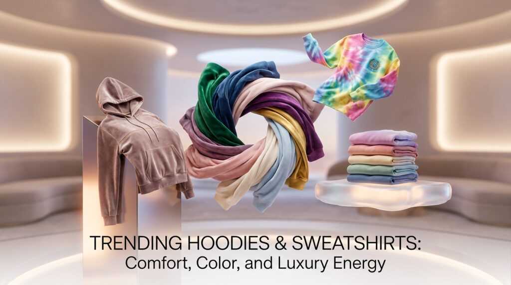 Trending Hoodies and Sweatshirts That Bring Comfort, Color, and Luxury Energy
