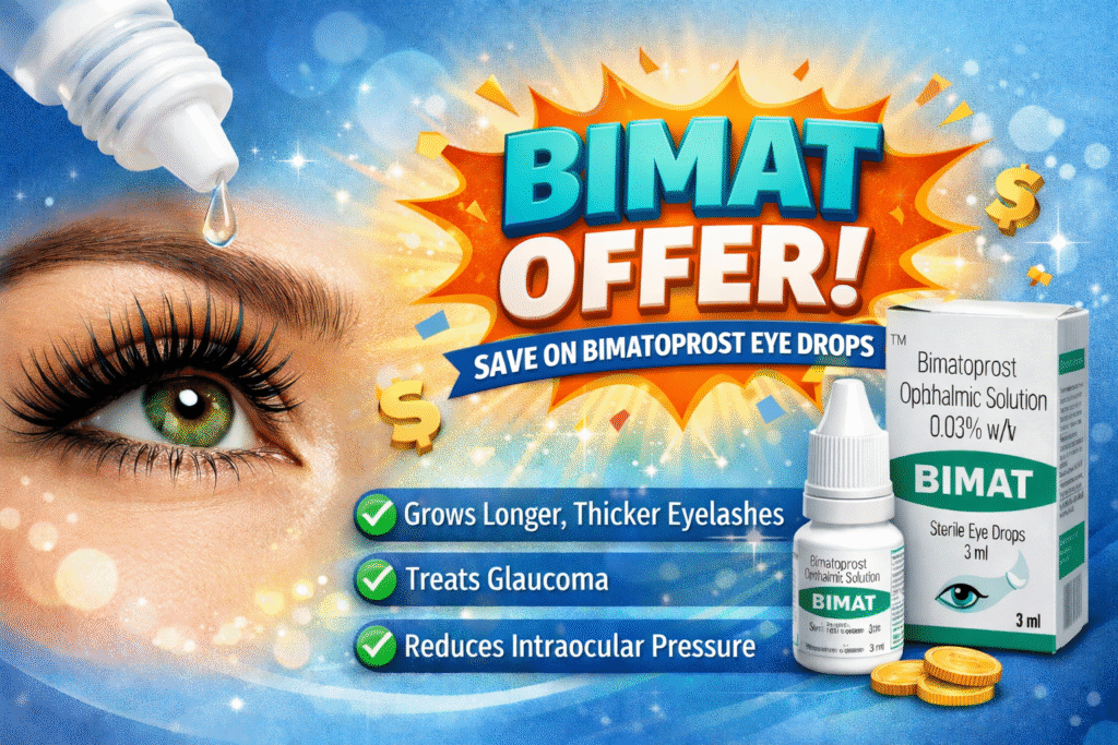 Bimatoprost eye drops